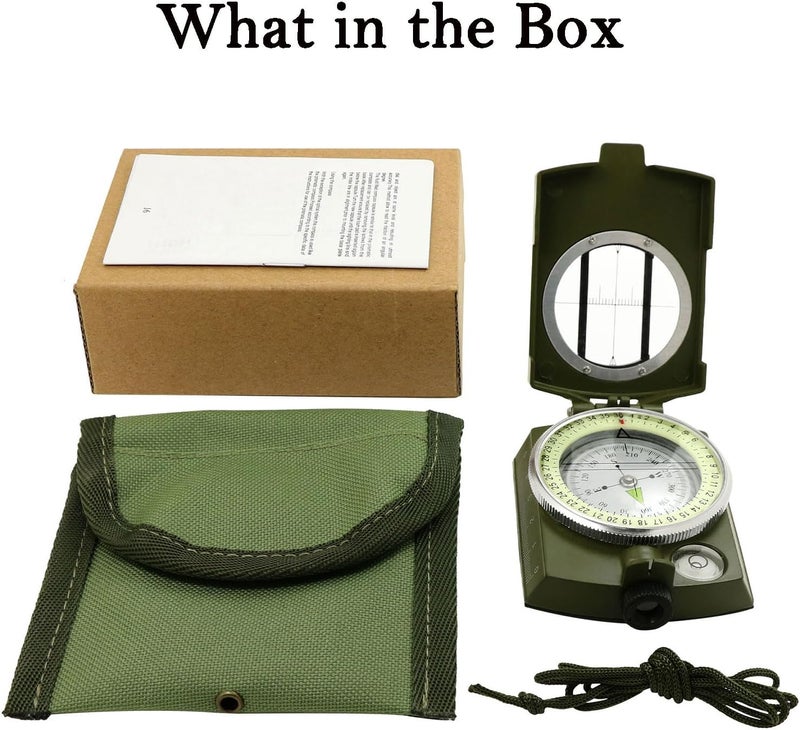 COTOUXKER Compass, Hiking Compass for Survival with Lensatic – Water-Resistant Durable and Pocket-Sized - Image 5